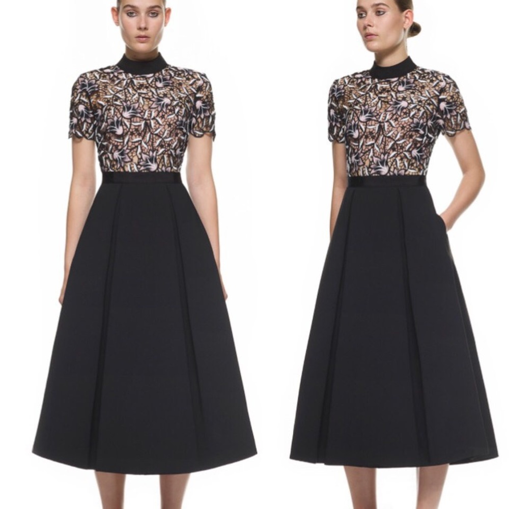ISO Self-Portrait Nightshade Midi Dress US 6/US 4